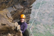 Our biologist/climber E. Kret (WWF/A. Venetakis)