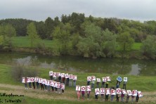 The studenst from Soufli raise their own message