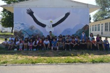 The mural of the Sapes primary school (WWF)