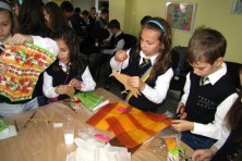 The children in action!