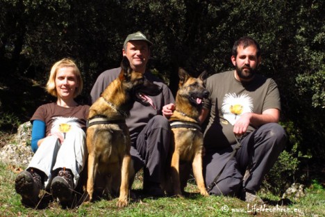 The Greek team with Jesus Lopez Valladolid, our dog and guide trainer.