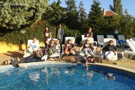 The project team at the end of the work day :)